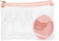MIAMICA TSA Compliant Travel Bottles and Travel Toiletry Bag – Includes 12 Pieces – 7.55" L x 7.4" W x 1.8" D, Clear – Cute Travel Gifts by Miamica