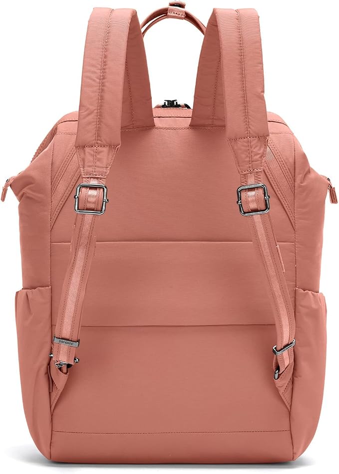 Pacsafe Women's Citysafe CX 17L Anti Theft Backpack-Fits 16 inch Laptop, ECONYL Rose, One Size - Image 3