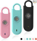 Fauxomor 140dB Personal Safety Alarm for Women 3pack Self Defense Keychain | Super Loud Siren with Low Battery Notice & Strobe Light, Long Battery Life, Portable for Kids College Girls, Pink+Blue+Black by Fauxomor
