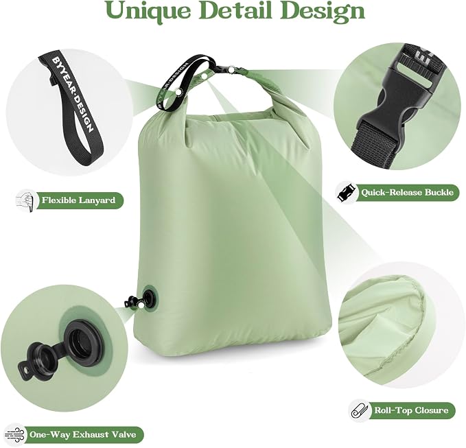 Travel Laundry Bag, Waterproof Compression Bags for Dirty Clothes | Moisture-resistant Vacuum Storage Bag, Space-Saving Laundry Storage Organizer for Cruise, Swimming, Gym - Image 6