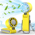 PlayHot Portable Handheld Cooling Fan, Travel Essentials, Gifts for Women | Instant Cooling, 10m/s Airflow, 5-Speed, 10H Max, USB-C Rechargeable, LED Display, 3-in-1 Foldable for Cruise, Beach Vacation by PlayHot-CoolSummer