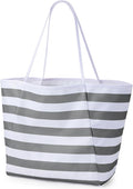 KALIDI Beach Tote Bag Women Large Waterproof Sandproof Shoulder Handbags | Foldable Grocery Bag Striped Pool Bag Lightweight Travel Purse for Picnic Travel Vacation Casual Errands Everyday Daily by KALIDIFANCYFOREST
