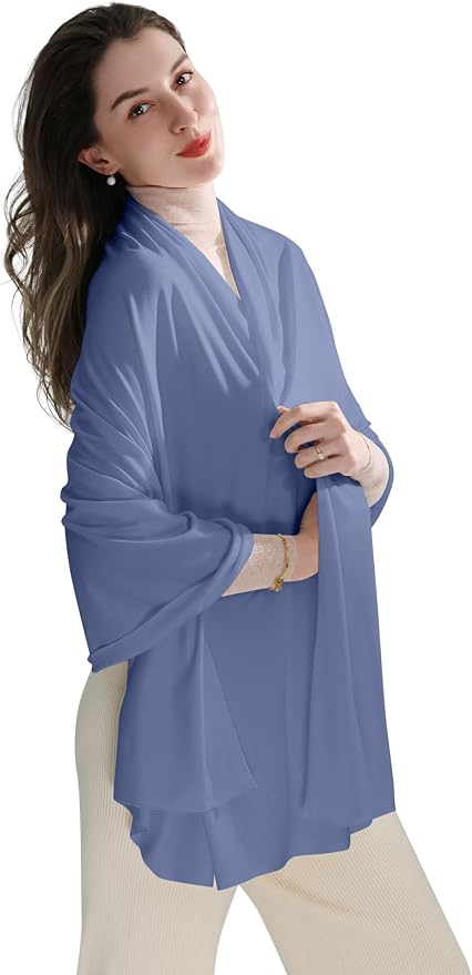 VENVSBEE Shawl Wraps for Women, Travel Scarf Soft Blanket Wrap Pashmina Travel Accessory for Airplane by VENVSBEE