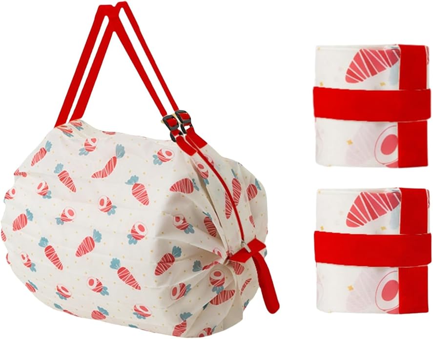 2PCS Travel Shoulder Bag Reusable Grocery Bags Foldable Shopping Bags Waterproof Pouch Bags Sports handbag by SUSOYAOCHEN