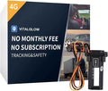 Wired GPS Tracker for Vehicles, No Monthly Fee, No Subscription with Real-Time Tracking, 4G SIM and Data Included, Trip History, GeoFence, Driving Alerts, IP67 Waterproof, Global Coverage by VITALGLOW