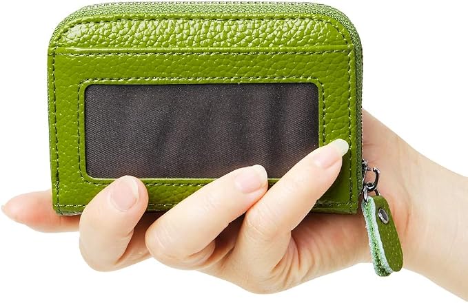 Women's RFID Blocking 12 Slots Credit Card Holder Leather Accordion Wallet - Image 5