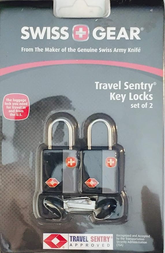 Swiss Gear Travel Key Locks & Luggage Tags - Set of 2 Each by SwissGear