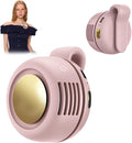 Portable Clip-On Fan, Mini USB Rechargeable 360° Rotatable Fan, Personal Fan 3-Speed Silent Mini Bladeless Fans (1 pack（Pink）) by Ahuccf