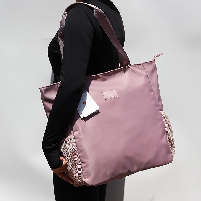 ESVAN Original Floral Water Resistant Large Tote Bag Shoulder Bag for Gym Beach Travel Daily Bags Upgraded - Image 6