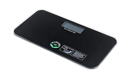 NewlineNY SBB0718M-NYBK Step-On Mini Travel Bathroom Scale, Cool Black - Image 2