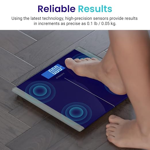 Etekcity Scale for Body Weight, Bathroom Digital Electric Scale for People, Measures Weight up to 400 lbs, Blue (Pack of 5) - Image 2