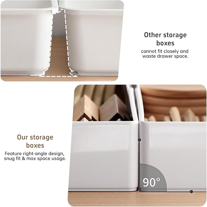 PAVSTINE 3-Pack Expandable Makeup Drawer Organizer, L/M/S | Adjustable 9.45"–16.69", Customizable Compartments, 3-Size Storage Tray for Kitchen, Bathroom, Vanity & Office - Image 3
