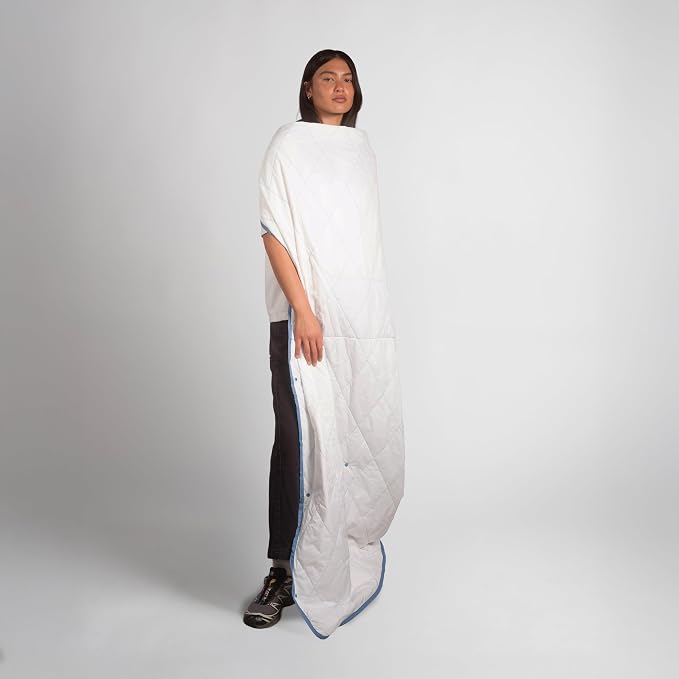Gravel Layover Travel Blanket – Ultra-Light Compact Blanket for Camping and Outdoor Adventures - Down Alternative Portable Travel Blanket for Layovers & Road Trips (Polar) - Image 3