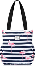 KAMO Floral Tote Bag - Waterproof Lightweight Handbags Travel Shoulder Bag for Hiking Yoga Gym Swimming Travel Beach by KAMO
