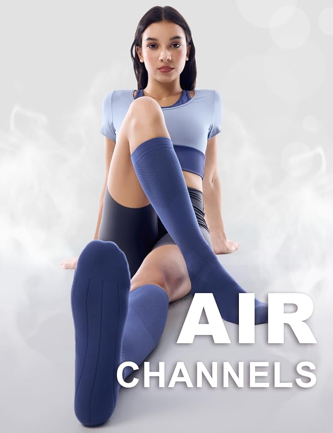 FITRELL 3 Pairs Compression Socks for Women and Men 20-30mmHg-Circulation Support Socks - Image 4