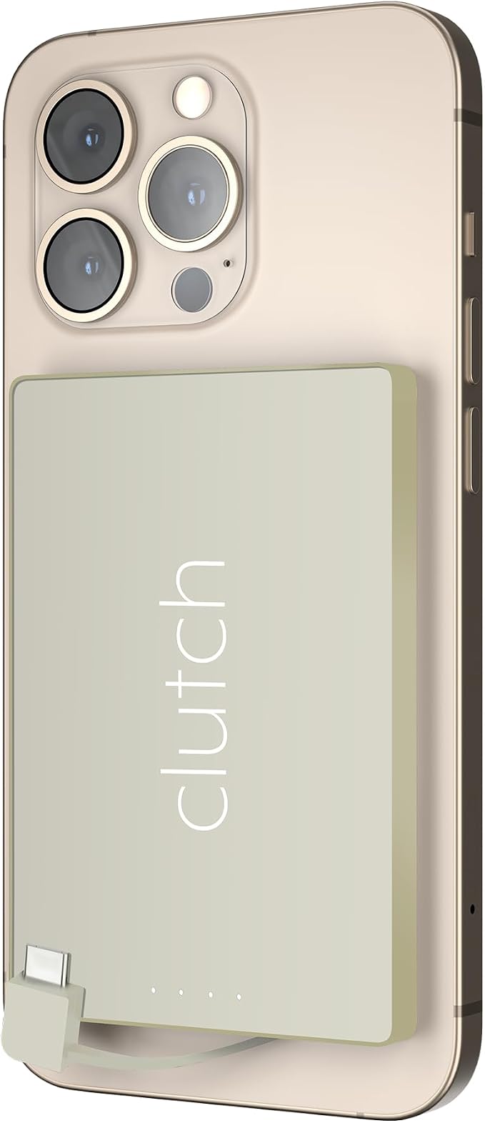 Clutch - Pro USB-C Portable Charger - Compatible with iPhone 15, 16, 17 & Android Devices - Power Bank Magnetic Battery - TSA Travel Approved - USB Rechargeable - Built-in Cable - 5000 mAh - 3.7oz - Image 3