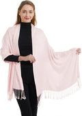 Soft Silky Pashmina Shawl Wraps Solid Colors Scarf for Wedding Evening Dresses by Ronfoxi