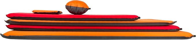Teton Camping Seat Cushion; Stadium Seat; Office Chair; Car Pad; Inflatable, Orange - Image 6