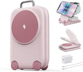 PaktVault Traveling Fast Wireless Charging Station for Apple Devices | Magnetic 3 in 1 Phone Charger Stand for MagSafe-enabled iPhone 17 16 15 14 13 12 Pro Max Plus Air, Apple Watch&Air pods Pro by Mukiya