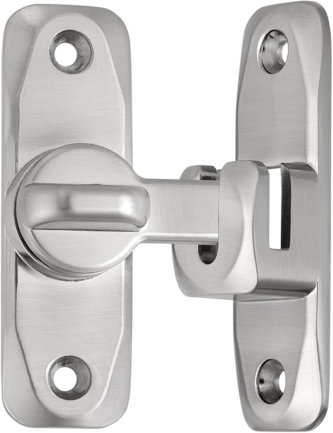 3 Pcs Silvery 90/180 Degree Sliding Door Latches,Right Angle Door Lock | Zinc Alloy Flip Latch,Barn Door Latch,Cabinet Lock,for bedroom,cabinet,drawer,Gardens,Wine Cabinet,garage,window,Pet Cage - Image 7