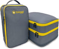 Biaggi Double Deck Compression Packing Cube –2-in-1 Expandable Travel Organizer with Integrated Shoe Cube Compartment – Lightweight Packing for Carry-On or Suitcase by Biaggi