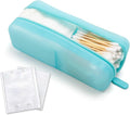 Cotton Pad Swab Travel Case, 2-in-1 Waterproof Organizer, VISFRESH (Blue) by VisFresh