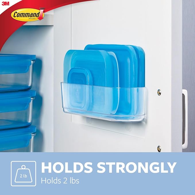 Command Clear Medium Caddy with Clear Strips, 1 Caddy, 4 Strips - Image 3