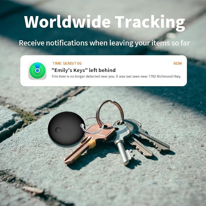 Air Tracker Tag for iOS Device, Bluetooth Smart Tag Key Finder, 2 PCS | Work with Apple Find My Item Locator IP67 Waterproof Global Tracking Device for Car Pet Wallet Backpack Luggage (iOS Only) - Image 7