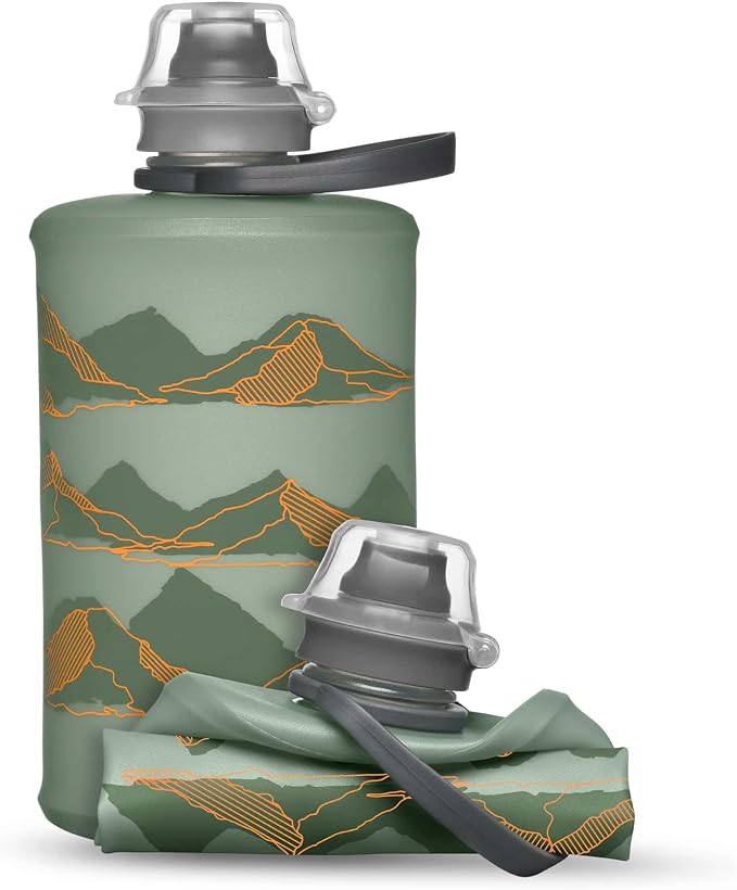 HydraPak Stow Collapsible Water Bottle – 350ml, 500ml, 1L – Ultralight, Leak-Proof, BPA-Free, Filter Compatible Travel & Hiking Flask by Hydrapak