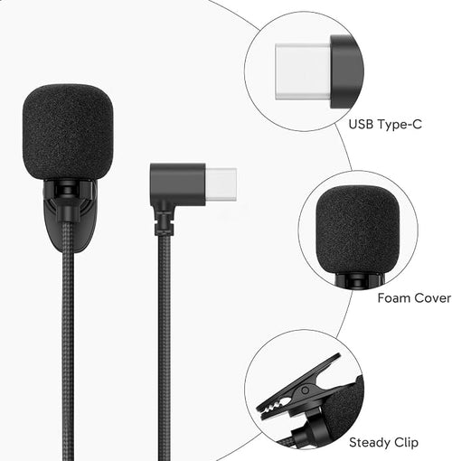 AKASO External Microphone for EK7000/EK7000 Pro/Brave 4 Action Camera | Compatible with AKASO Brave 7/Brave 7 LE/Brave 4 Pro/ V50X/ V50 Elite Action Camera with a Type-C to Micro USB OTG Cable - Image 2