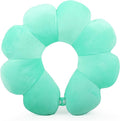 Flower Travel Neck Pillows for Airplanes Breathable Cotton U-Shaped Neck Pillow for Kids & Adults Head Neck Chin Support Rest Pillow for Traveling,Car,Train,Bus,Recline,Home,Office,Light Green by Sexysamba
