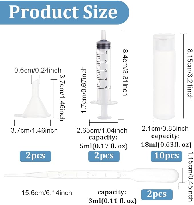 BENECREAT 10 Pack 18ml 0.6oz Small Travel Squeeze Bottles Refillable Makeup Foundation Container Travel Essentials Sample Bottles for Toiletries, Shampoo Toner Cosmetic - Image 2