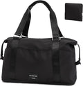 TINYAT Foldable Travel Duffle Bag Expandable Personal Item Travel Bag,32L | Expandable Gym Bag for Women Weekender Carry On Overnight Tote Large Capacity Portable Luggage Bag by TINYAT