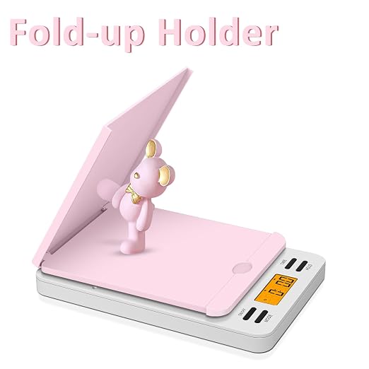 Fuzion Digital Postal Scale, 86 lb/0.1oz Shipping Scale for Packages with Hold and Tare, Postage Scale with Flip Holder, Package Scale for Small Business, Battery & AC Adapter Included - Image 2