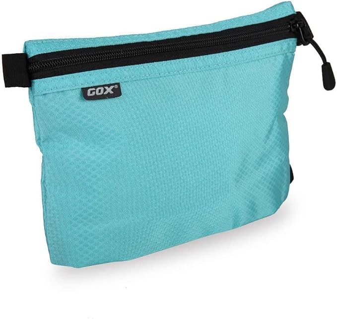 GOX Small Toiletry Bag for Men Bulk Cosmetic Bag Dopp Kit Carry On Zipper Pouch Organization Nylon Small Packing Sack Water Repellent by GOX