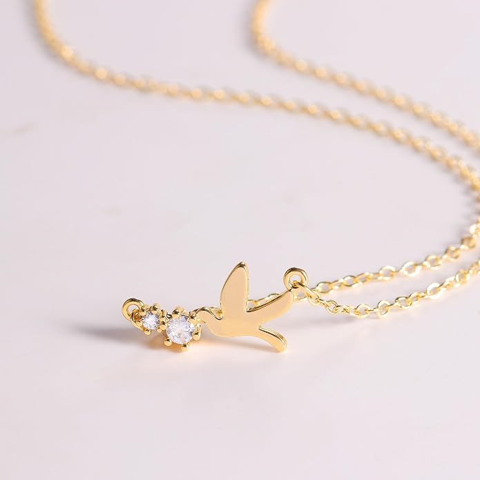 Gold Necklace for Women, Dainty Charm Pendant Necklace Jewelry Gift | 14K Gold Plated, Cute, Delicate, Adults, Non Tarnish, Hypoallergenic, Accessories - Image 5