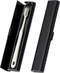 Portable Toothbrush Travel Case: Breathable & Dirt-Proof Hotel Camping Outdoor - Aluminum for Storage Recyclable Traveler (1, Black) by betevie