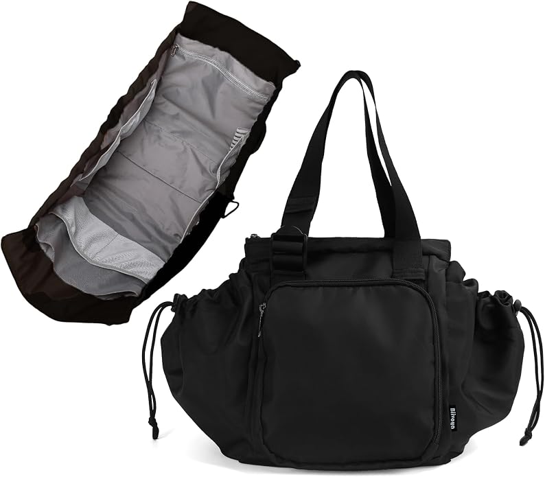Everyday Bag Tote for Women, Spacious Diaper Bag with 16 Pockets, Durable Travel Bag, Sleek Work Shoulder Bag by BIIVOYA