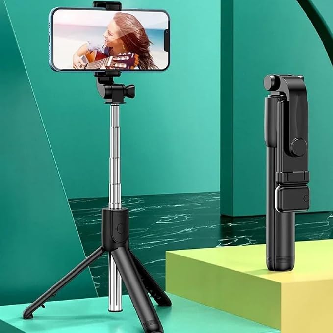 PINHEN Phone Tripod & Selfie Stick,3 in 1 Extendable 360° Rotation Tripod Stand with Detachable Wireless Remote Portable Smart Phone Holder Compatible with iPhone Android Sansung - Image 8