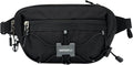 WATERFLY Small Fanny Pack RFID Blocking Travel Hiking Crossbody Waist Bag | Anti-theft design, Water resistant, Lockable zipper, Hidden rear pocket, Lightweight hip belt bag, EDC Running, Cycling, Gym by Waterfly