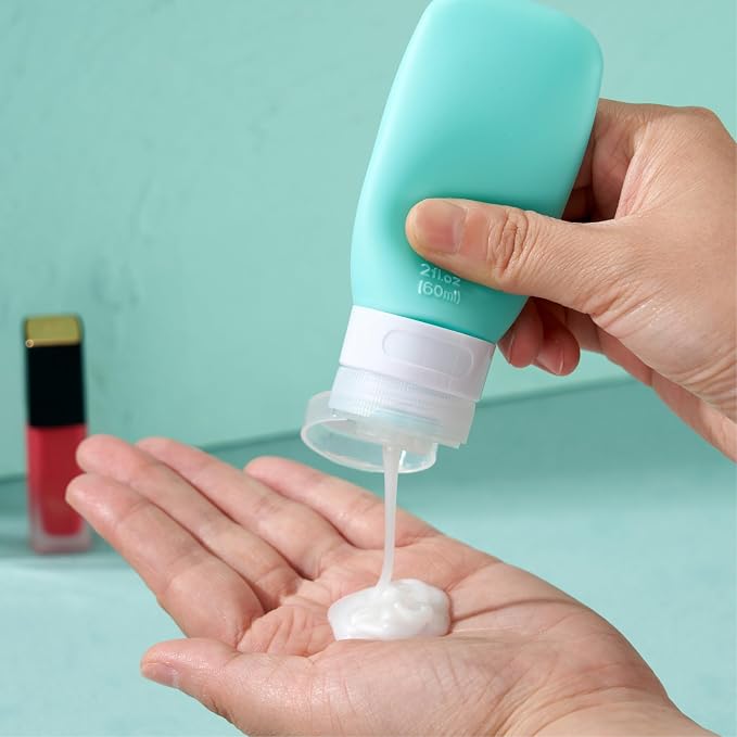 INSFIT Travel Bottles for Toiletries, TSA Approved 3oz Travel Size Containers, BPA Free Leak Proof Squeezable Silicone Tubes for Shampoo Conditioner Lotion Body Wash with Labels - Image 4