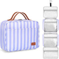Hanging Travel Toiletry Bag,Large Capacity Cosmetic Travel Toiletry Organizer for Women with 4 Compartments & 1 Sturdy Hook,Perfect for Travel/Daily Use/Christmas by Bosidu