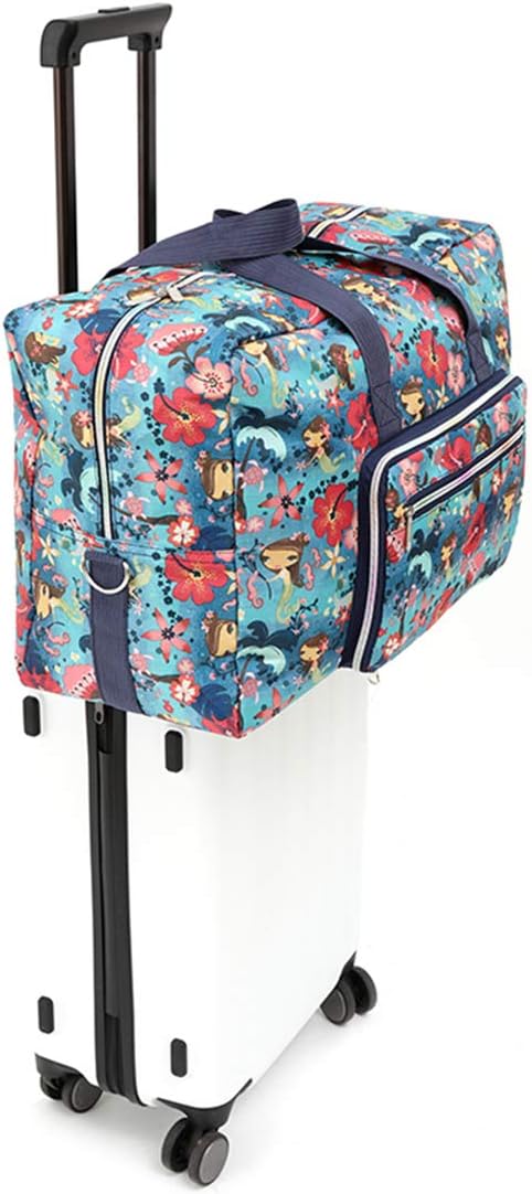 22" Foldable Large Travel Duffel Duffle Bag Sports Gym Tote Bag For Women Overnight Carryon Weekend Bag Shoulder Bag Water Resistant - Image 3
