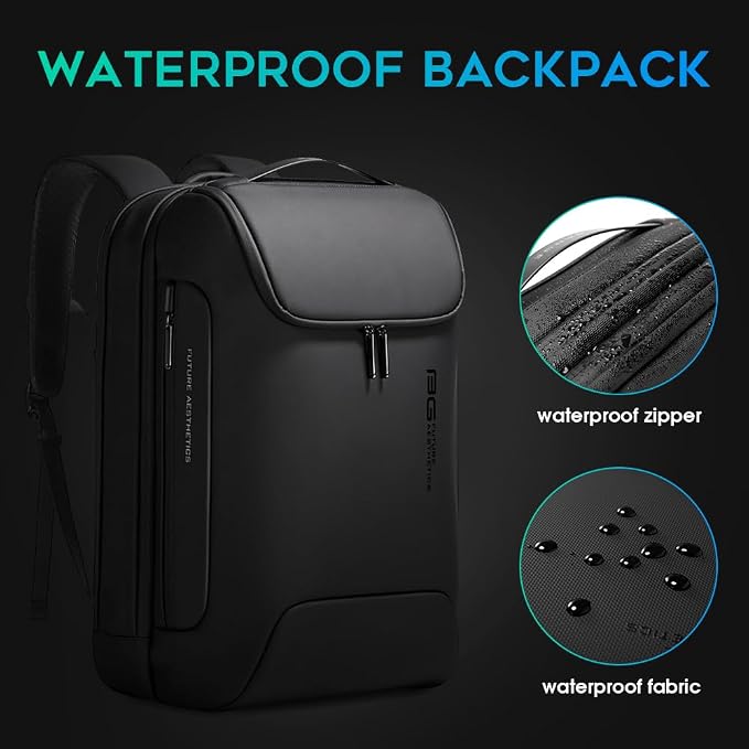 BANGE Men's Anti-Theft Backpack,Waterproof Fashion Travel Backpacks,High Tech Backpack with USB3.0 Charging Port,Business Laptop Backpack Fits 17.3 Inch Notebook… - Image 6