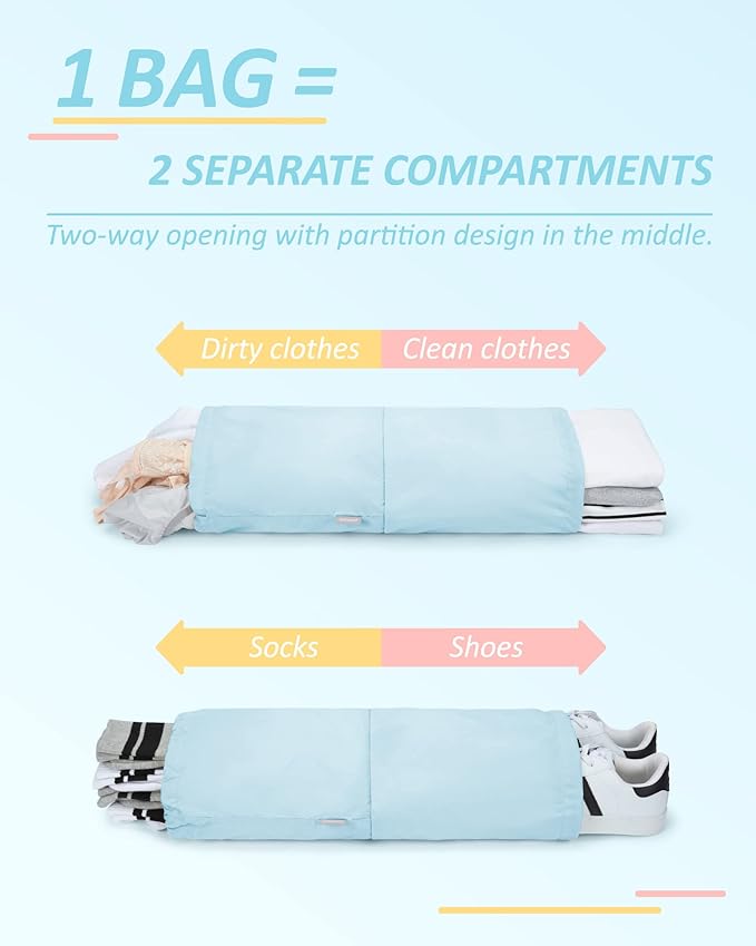 BAGSMART Compression Packing Cubes for Travel Essentials | 14 Set /6 Set /4 Set/2 Set, Lightweight, Durable - Image 4