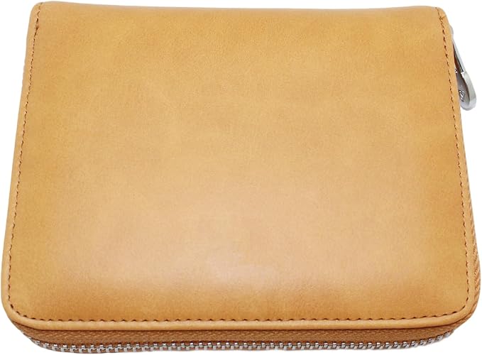 RFID Blocking 24 Slot Credit Card Holder Wallet Real Leather Multi Card Organizer Wallet with Zipper by boshiho