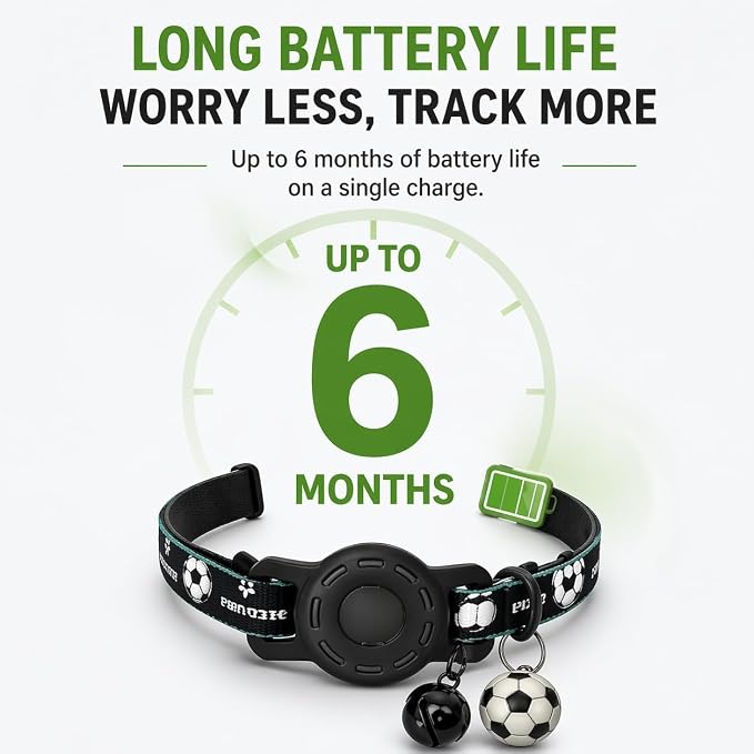 GPS Collar for Cats,Pet Tracker (Android Only) Smart tag,Waterproof Compatible with Google Find My,No Monthly Fee,Advanced Tracking Solution Smart Collar for Pet Safety Ideal Small Large Cats - Image 9