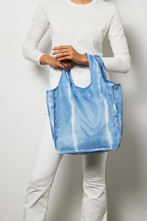 Pure Sage Reusable Grocery Bag - Stylish Shopping Bags for Groceries - Foldable Tote Bag - Image 3