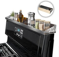 STUTOV 30" Magnetic Stove Top Shelf – Stainless Steel Spice Rack and Seasoning Organizer – Kitchen Shelf for Back of Stove – Over Stove Rack and Storage Organizer by STUTOV