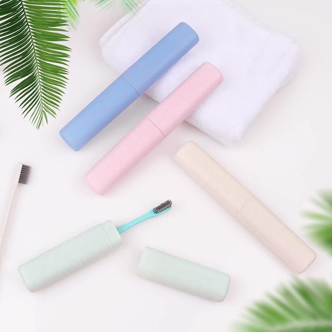 Hooqict 4 Pack Travel Toothbrush Case Portable Travel Toothbrush Holder Plastic Toothbrush Container Protector Cover Case for Traveling, Bathroom, Camping, Home, School, Business - Image 8